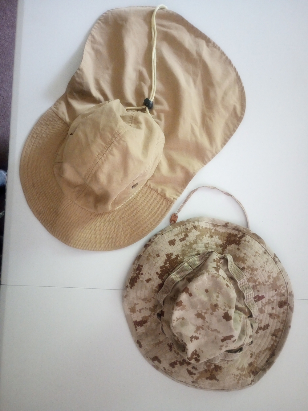 Booney Sun Hats - Khaki & Desert Camo